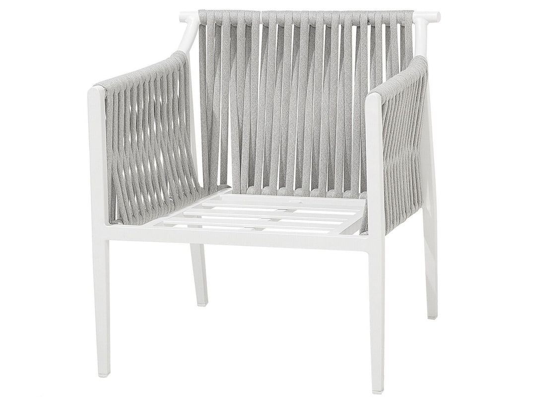 Latina Garden Lounge Set with Table 4 Seater Metal Grey