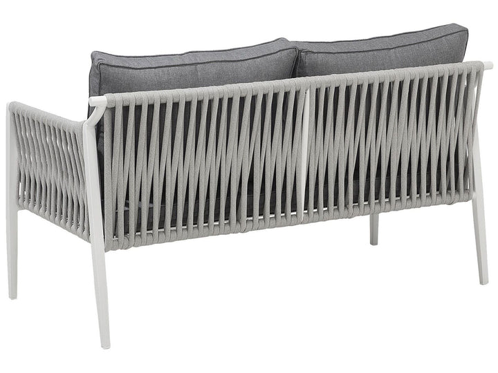 Latina Garden Lounge Set with Table 4 Seater Metal Grey
