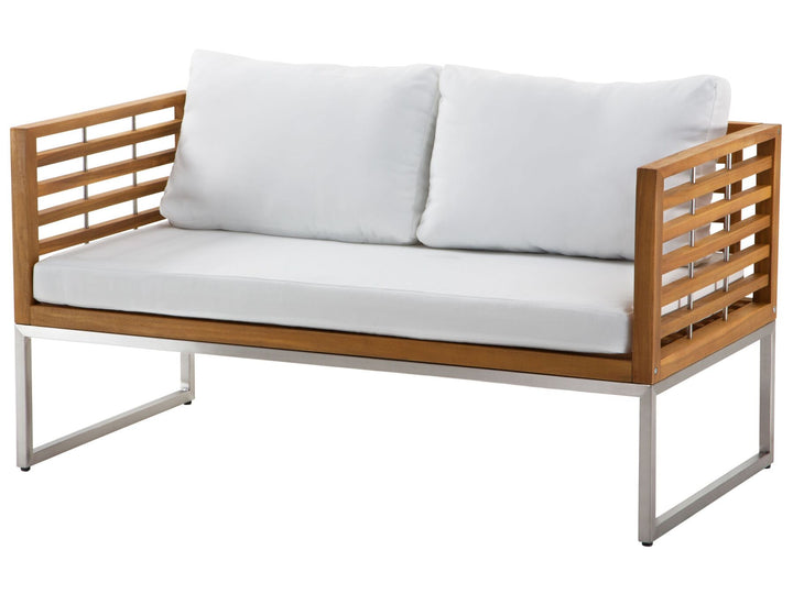Bermuda Garden Lounge Set with Table 4 Seater Acacia Wood Brown
