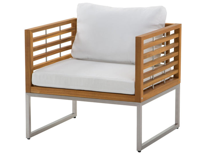 Bermuda Garden Lounge Set with Table 4 Seater Acacia Wood Brown