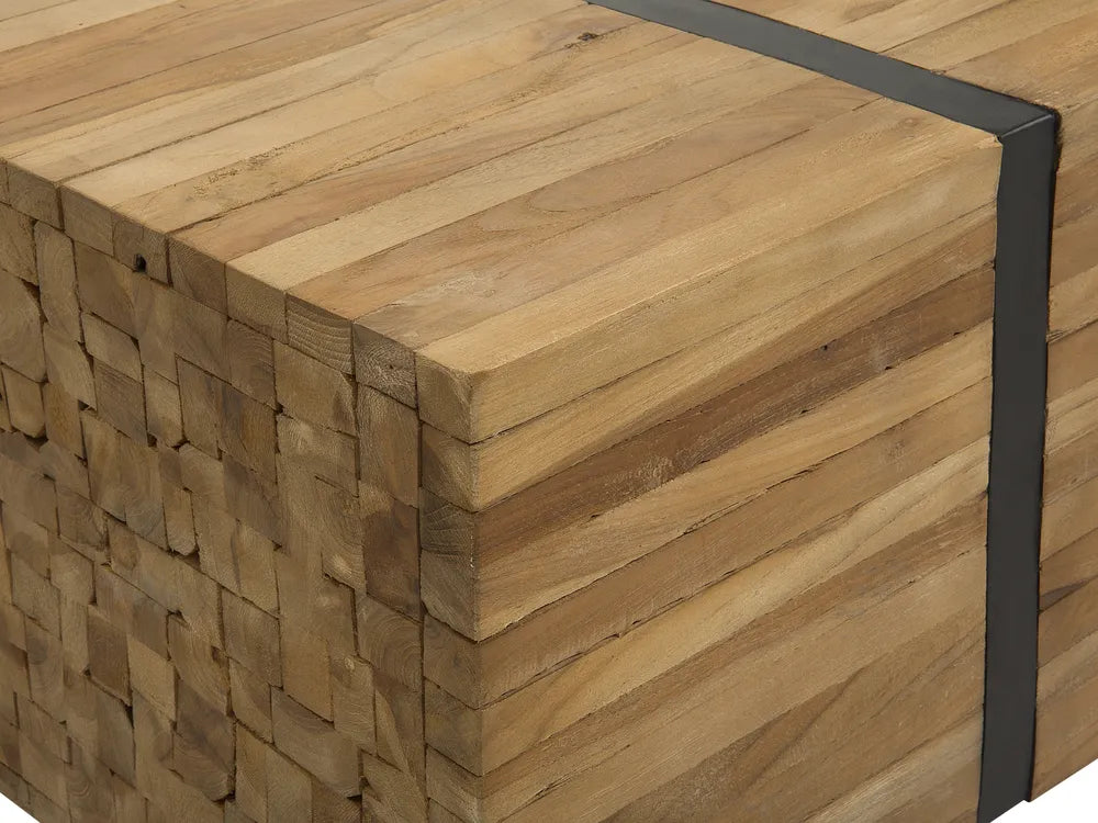 Coffee Table Teak Wood Brown Kymorah