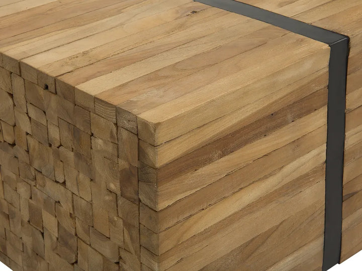 Coffee Table Teak Wood Brown Kymorah