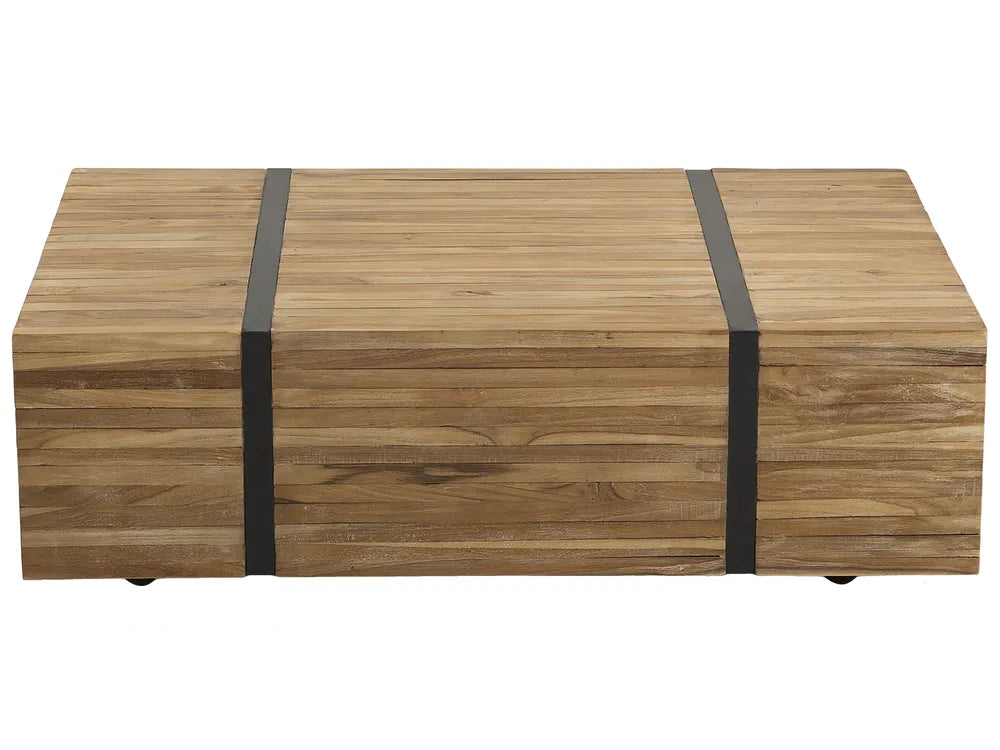 Coffee Table Teak Wood Brown Kymorah
