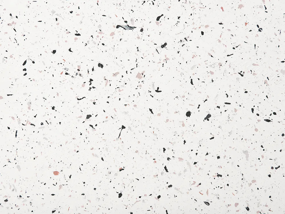 Coffee Table 90 cm 90 cm Terrazzo Effect White Terrazzo Levian