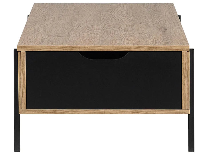Coffee Table Brown/ Black with Storage Whetsel