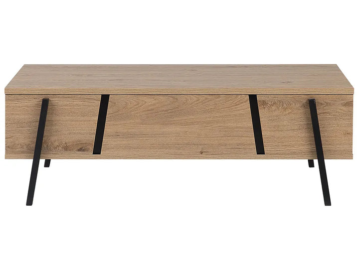 Coffee Table Brown/ Black with Storage Whetsel