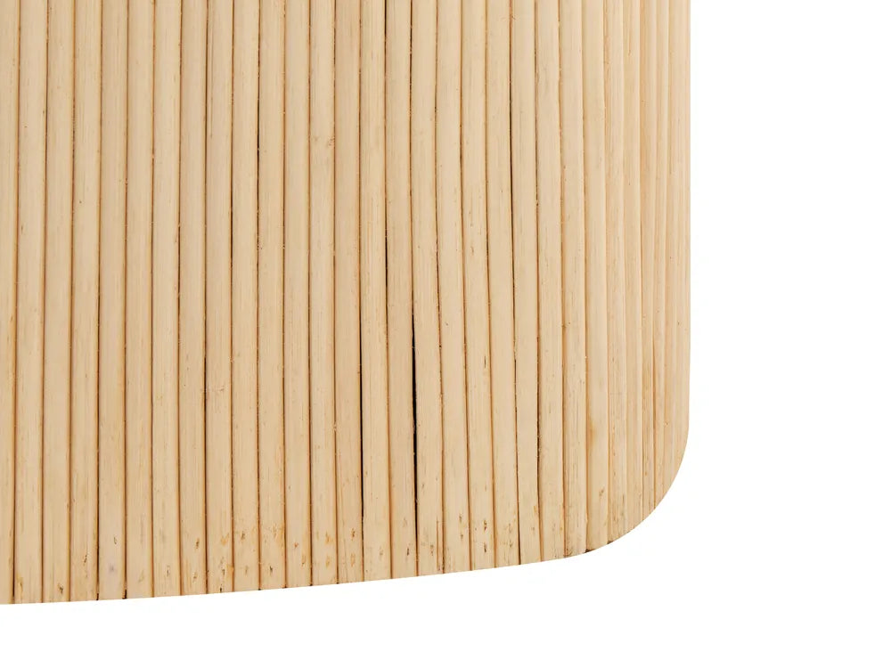 Set of 2 Coffee Tables Rattan Natural with Storage Muhsina