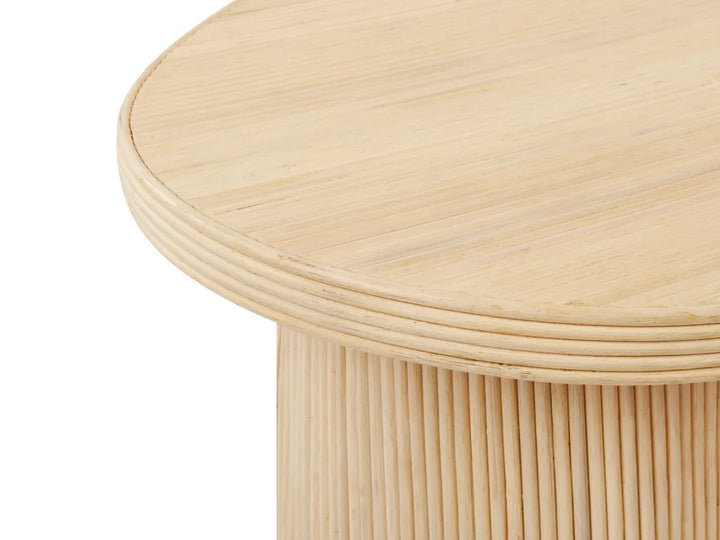 Set of 2 Coffee Tables Rattan Natural with Storage Muhsina