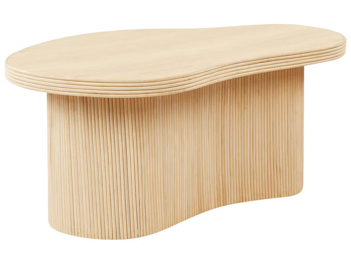 Set of 2 Coffee Tables Rattan Natural with Storage Muhsina