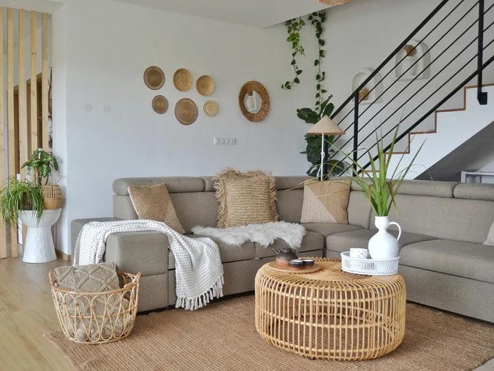 Coffee Table Rattan Light Brown Simmerman