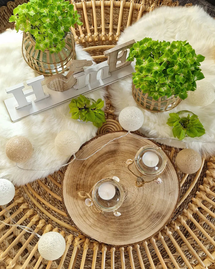 Coffee Table Rattan Light Brown Simmerman
