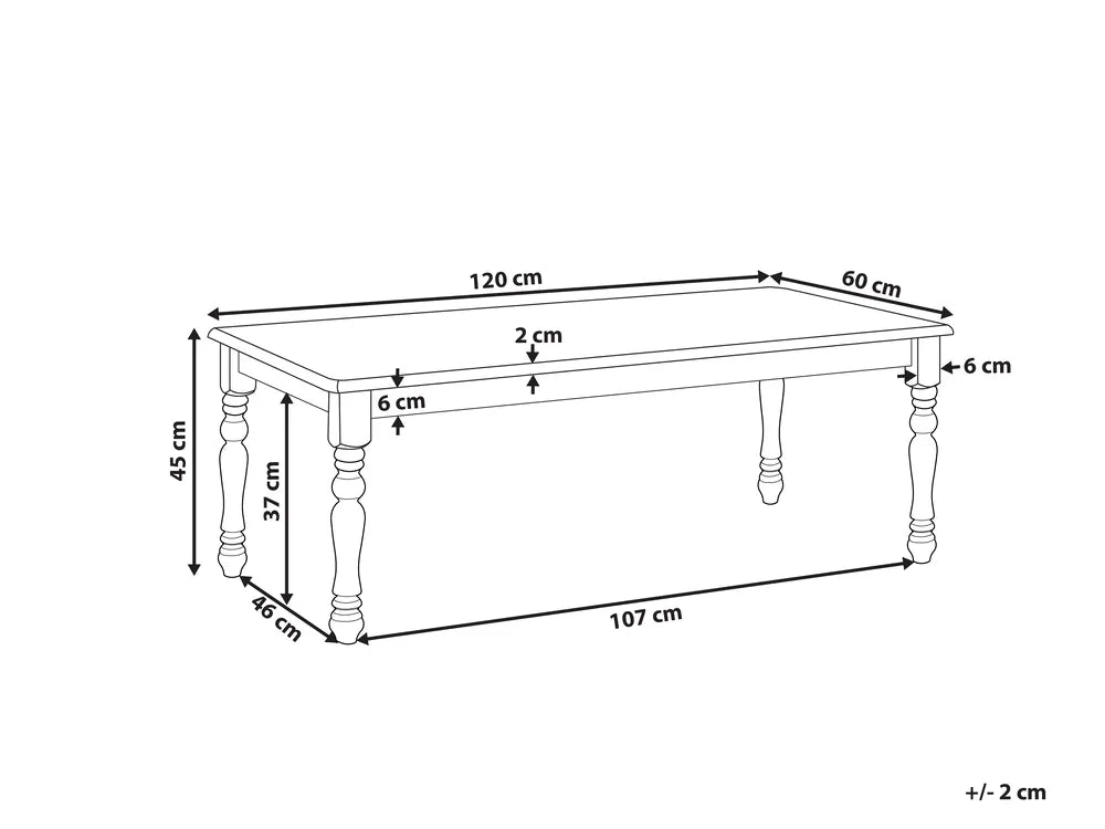 Coffee Table White Charnessa