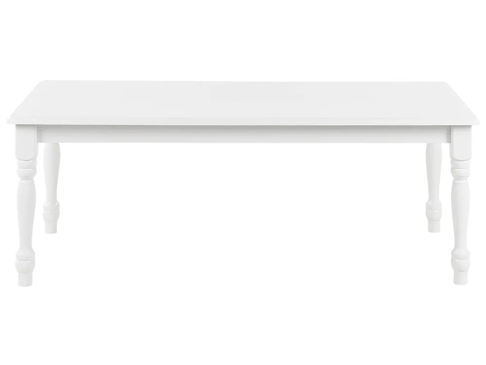 White table on a white background