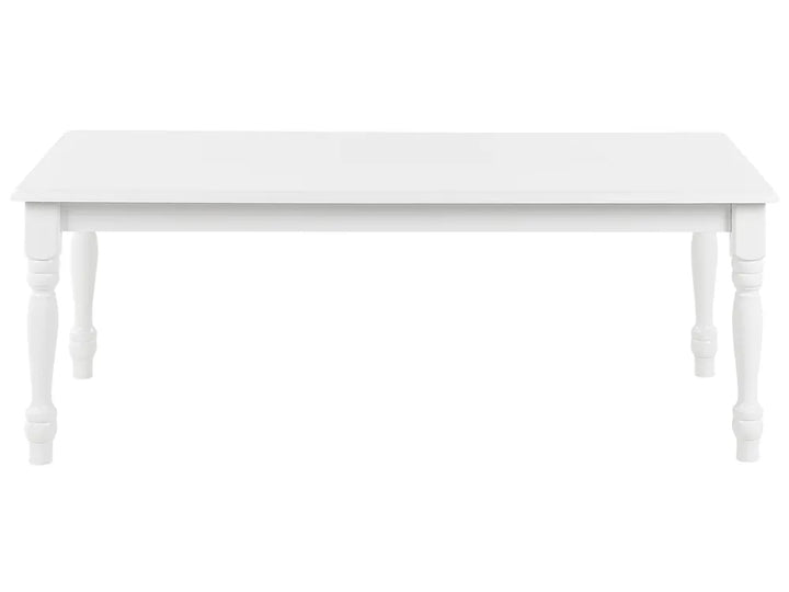 White table on a white background
