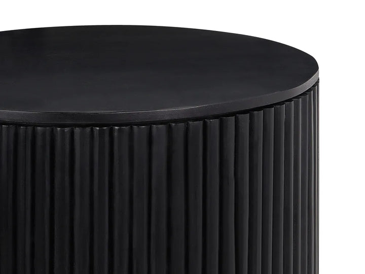 Coffee Table Mango Wood Black with Storage Mactan