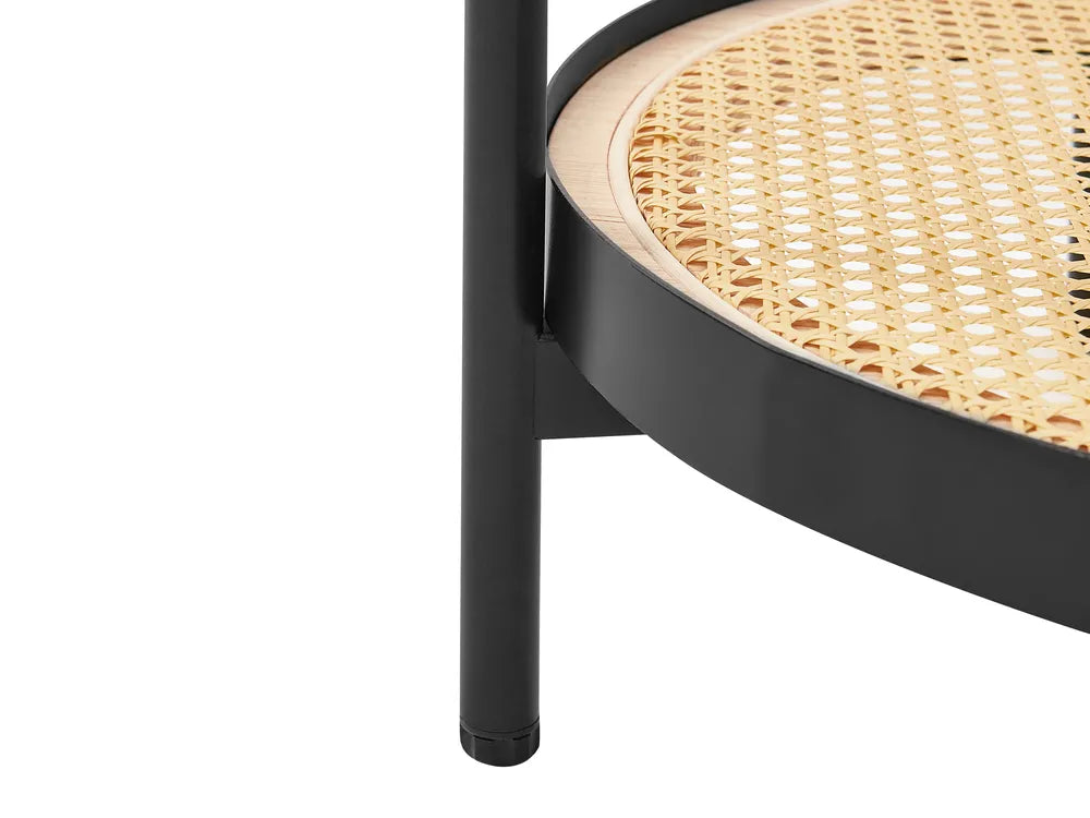 Coffee Table Tempered Glass Black Georgina
