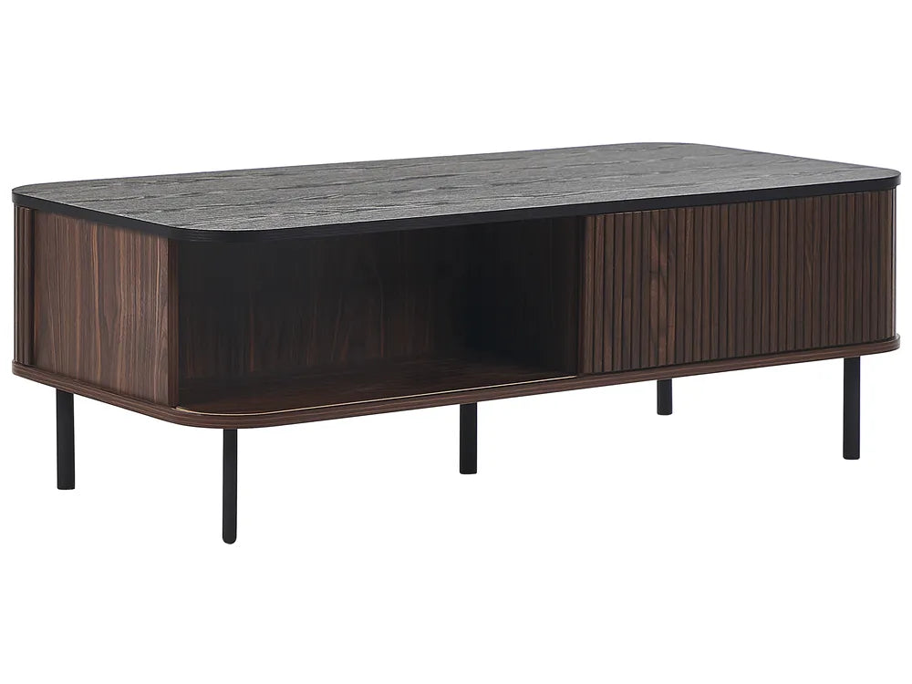 Coffee Table Dark Brown with Storage Pardo