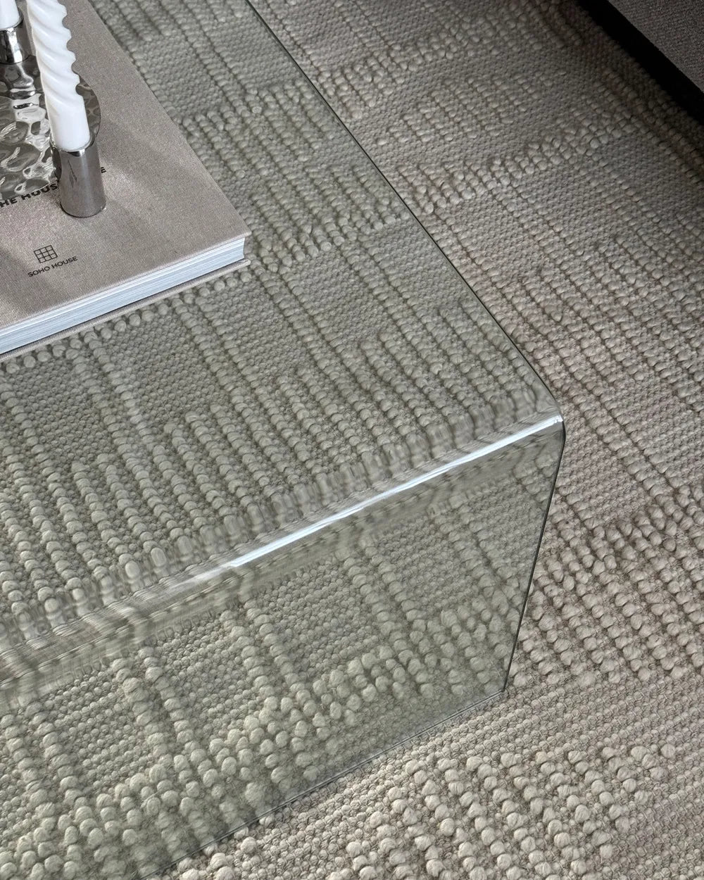 Coffee Table Tempered Glass Transparent Navaro