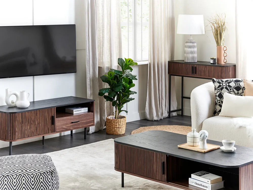Coffee Table Dark Brown with Storage Pardo