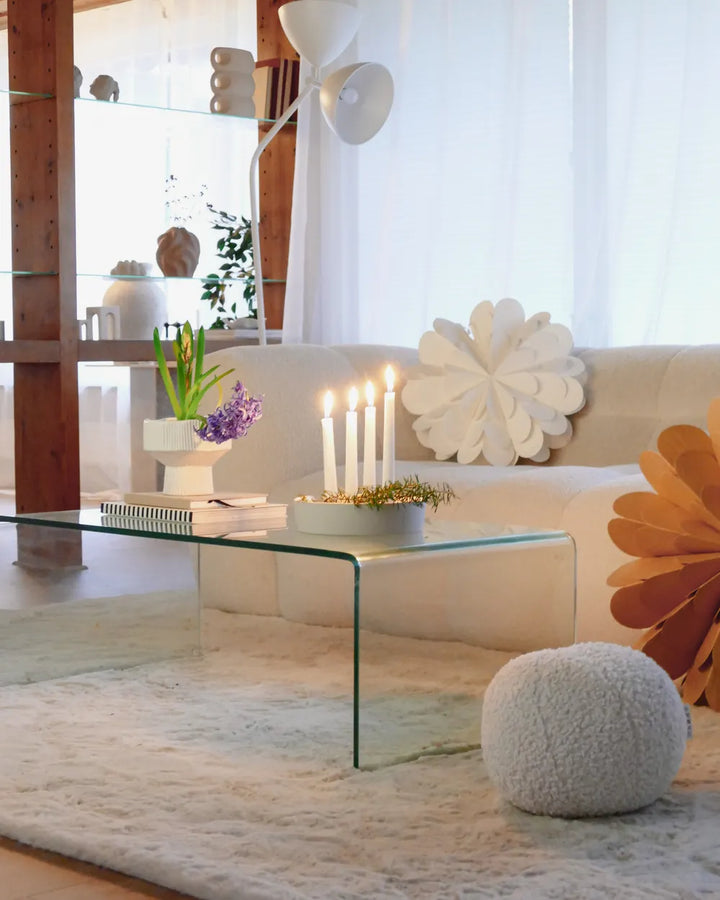 Coffee Table Tempered Glass Transparent Navaro