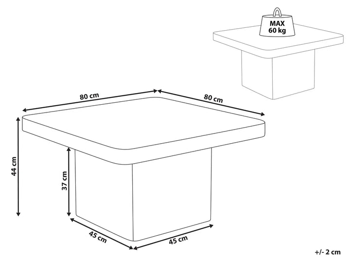 Coffee Table Travertine Effect Kamile