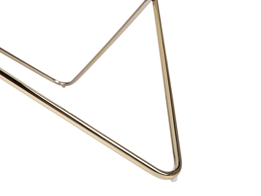 Coffee Table Tempered Glass Marble/ Gold Verve