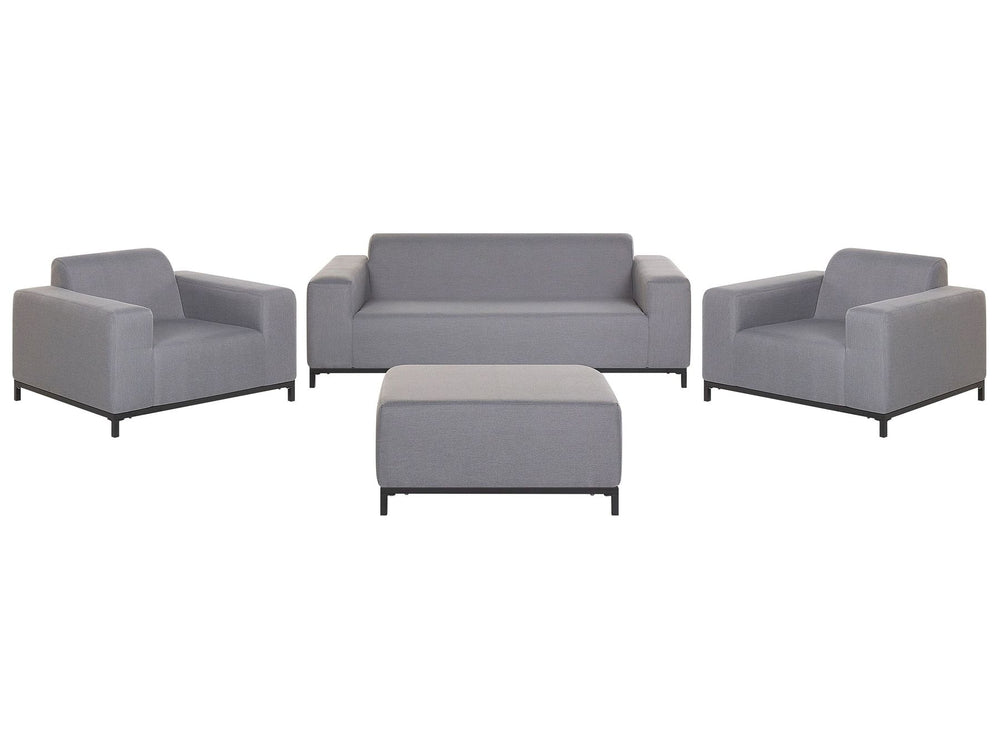 Rovigo Garden Lounge Set with Table 5 Seater Grey