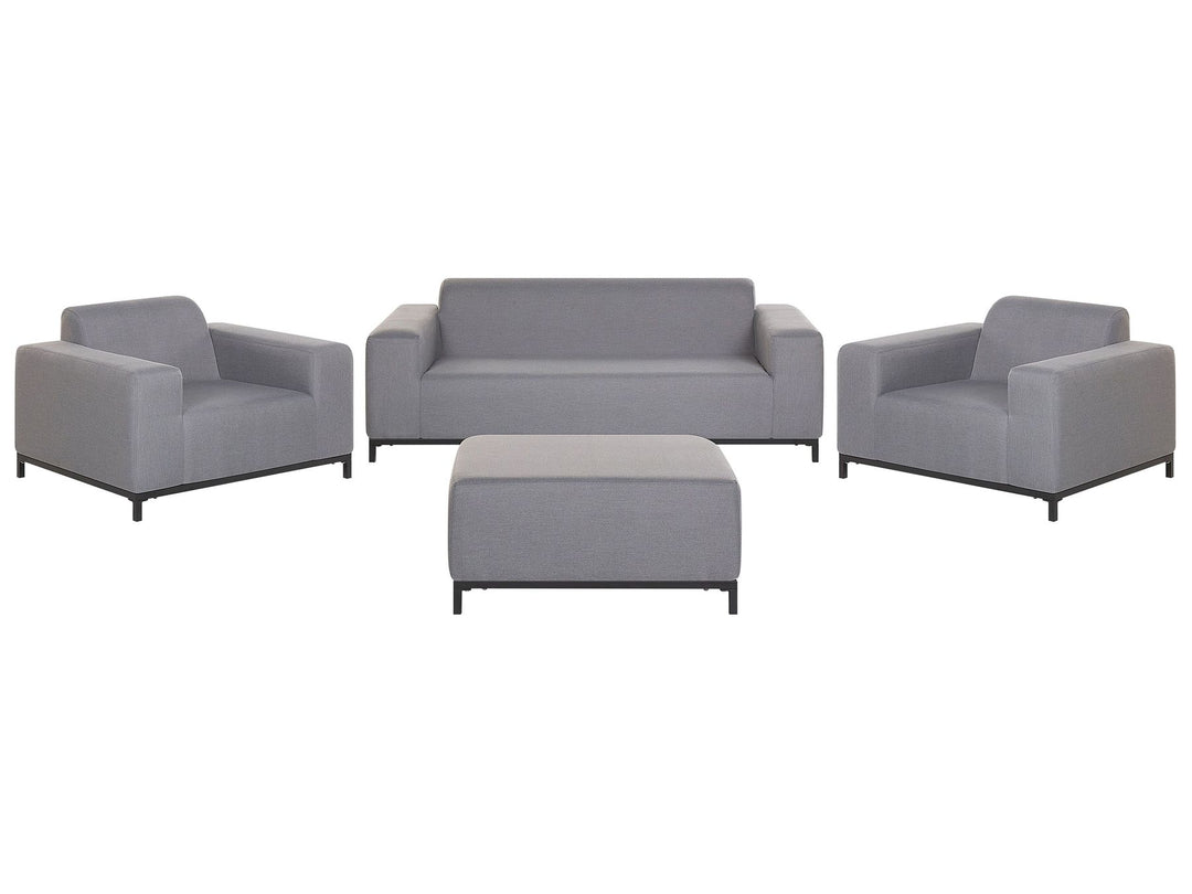 Rovigo Garden Lounge Set with Table 5 Seater Grey