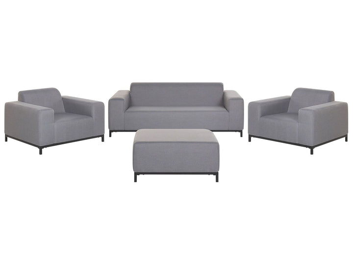 Rovigo Garden Lounge Set with Table 5 Seater Grey