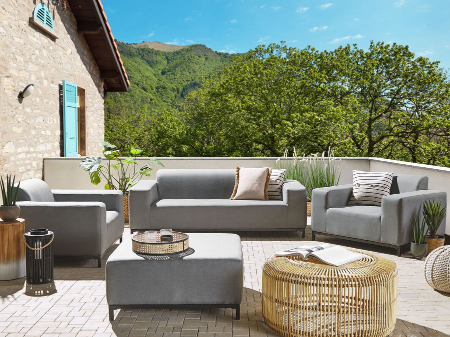 Rovigo Garden Lounge Set with Table 5 Seater Grey