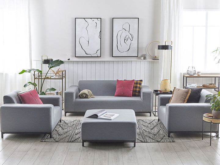 Rovigo Garden Lounge Set with Table 5 Seater Grey