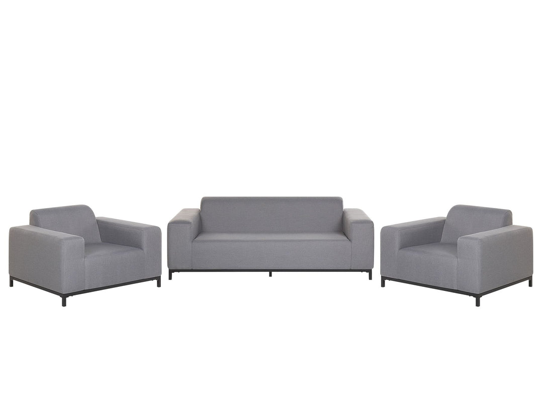 Rovigo Garden Lounge Set with Table 5 Seater Grey