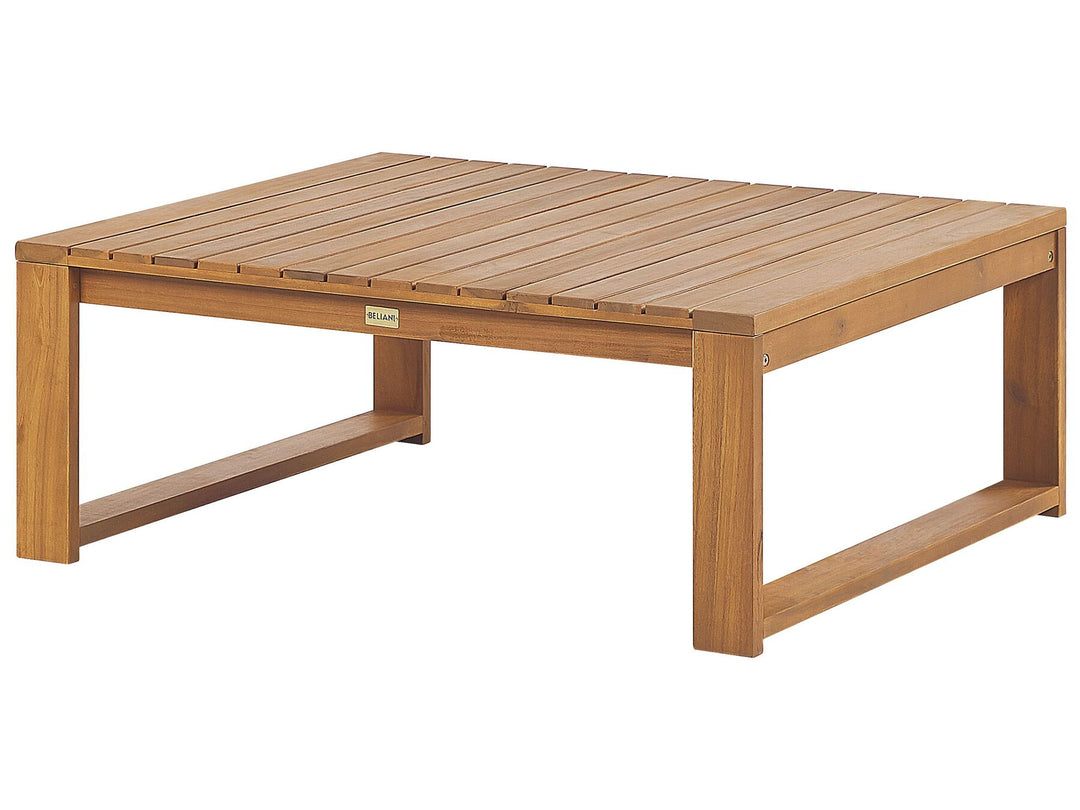 Timor Garden Lounge Set with Table 4 Seater Certified Acacia Wood Light Brown