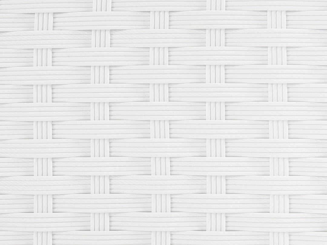 Sano Garden Corner Sofa with Table 4 Seater Right Hand Modular PE Rattan White