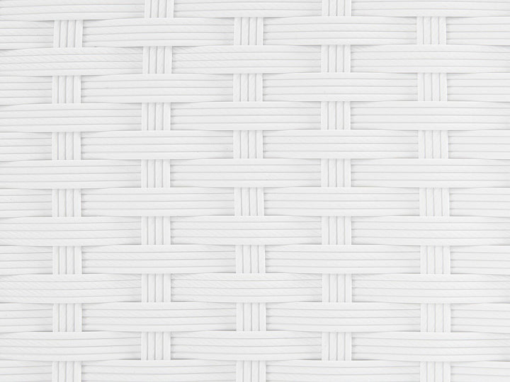 Sano Garden Corner Sofa with Table 4 Seater Right Hand Modular PE Rattan White