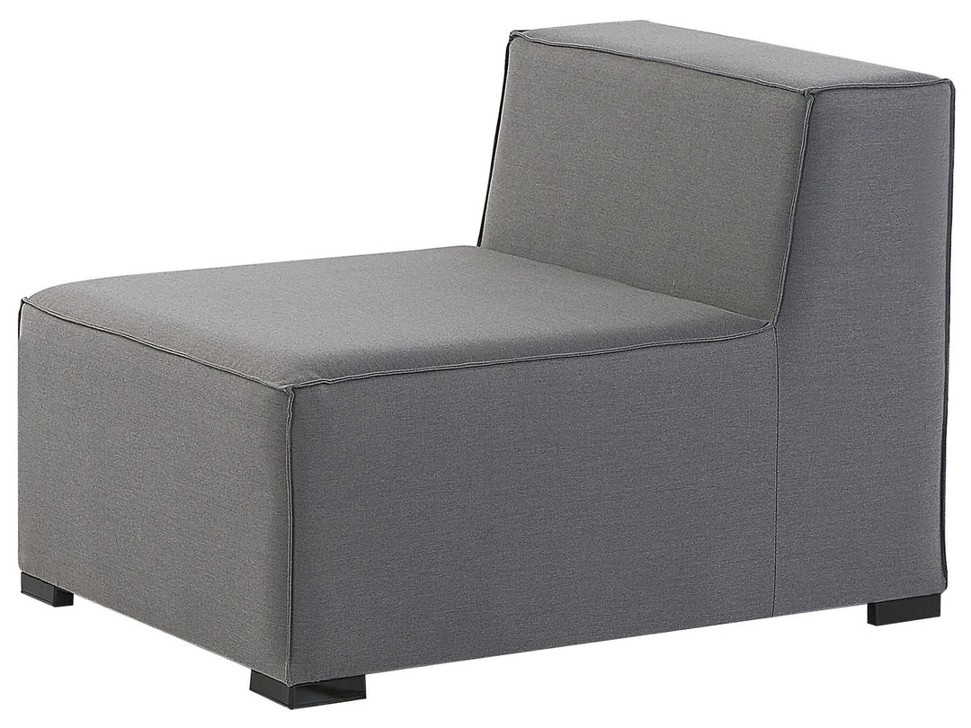 Arezzo Garden Sofa with Ottoman 4 Seater Modular Grey