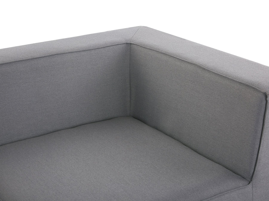 Arezzo Garden Sofa with Ottoman 4 Seater Modular Grey