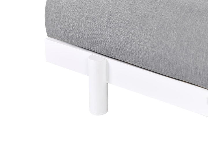 Missanello Garden Corner Sofa with Table 5 Seater Grey