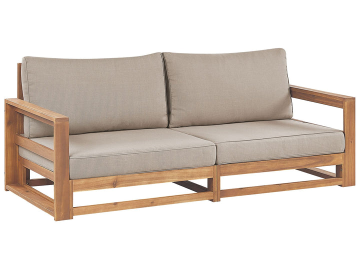 Timor Garden Lounge Set with Table 5 Seater Certified Acacia Wood Light Brown
