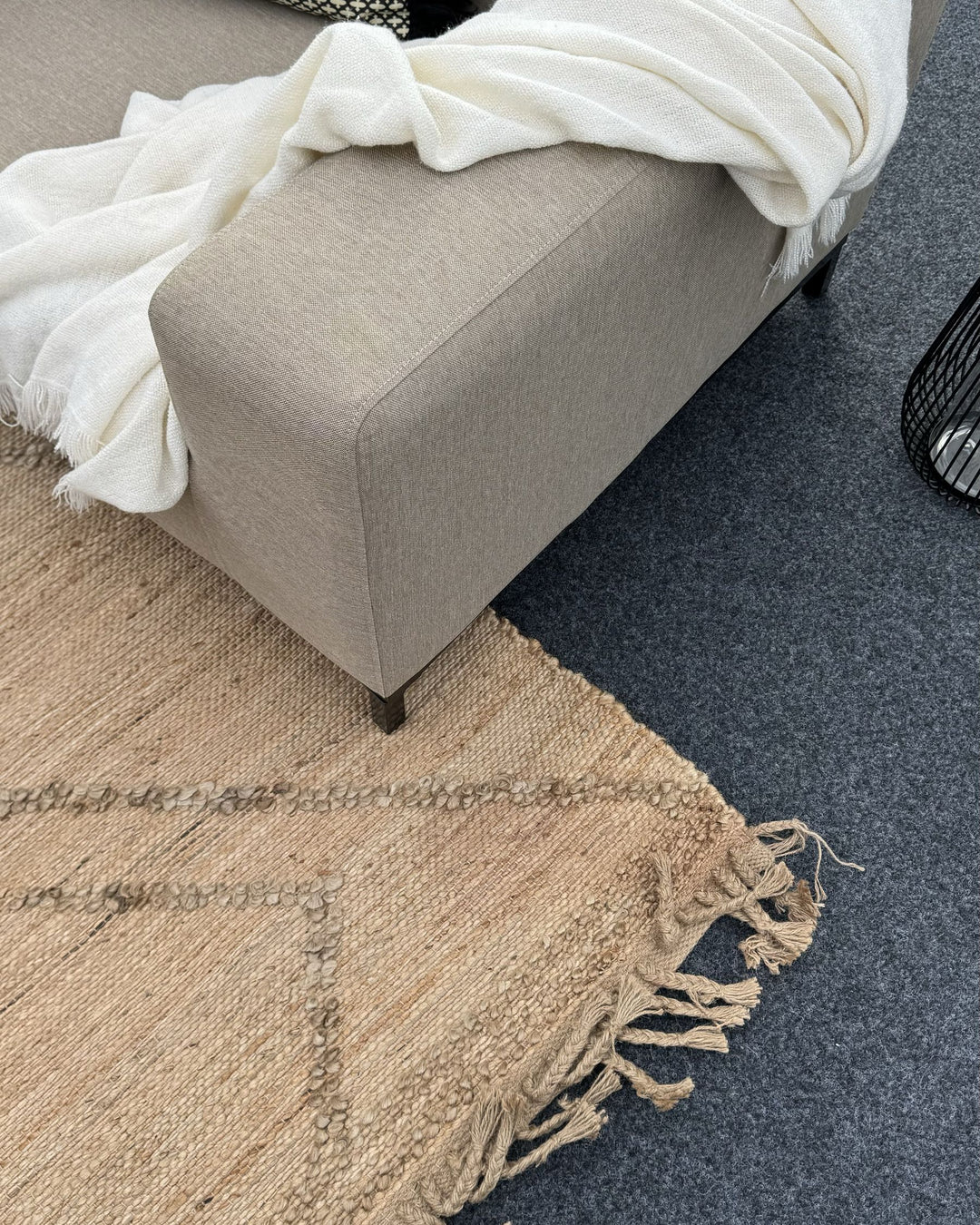 Rovigo Garden Lounge Set with Table 5 Seater Beige