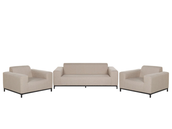 Rovigo Garden Lounge Set with Table 5 Seater Beige