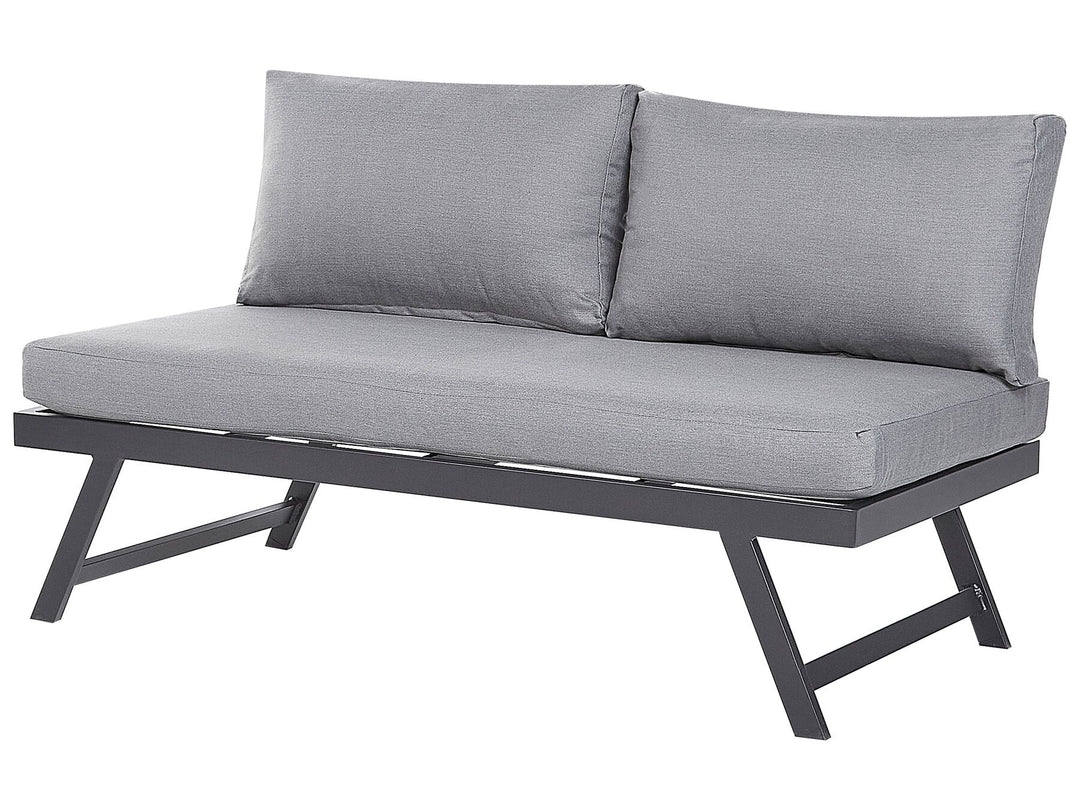 Coccorino Garden Corner Sofa with Table 5 Seater Metal Grey