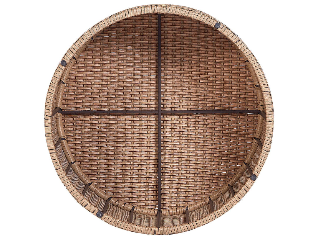 Severo Garden Lounge Set with Table 9 Seater PE Rattan Sand Beige