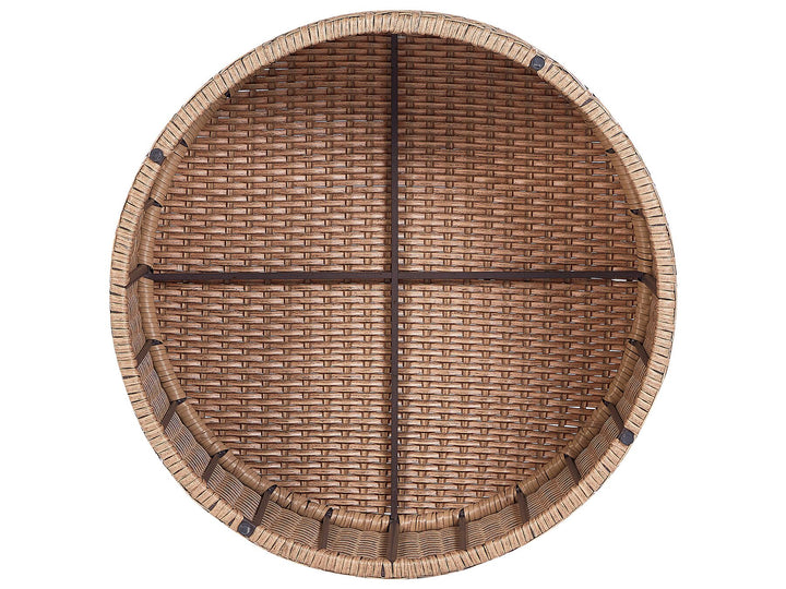 Severo Garden Lounge Set with Table 9 Seater PE Rattan Sand Beige