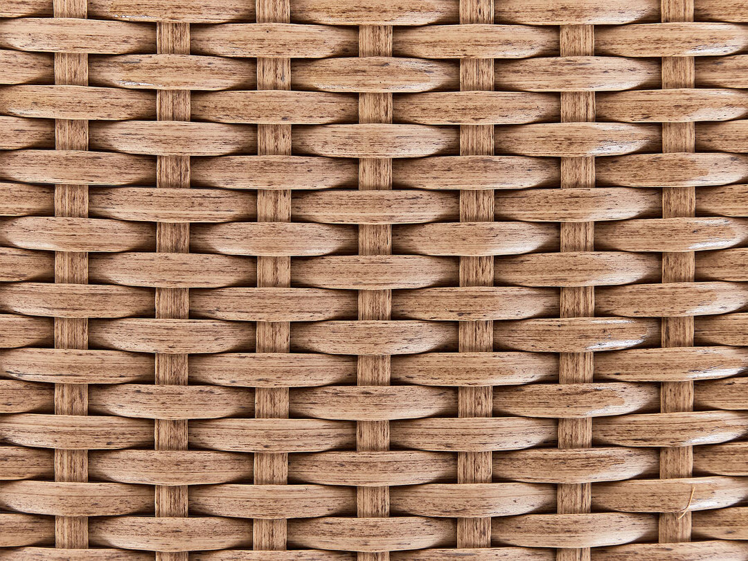 Severo Garden Lounge Set with Table 9 Seater PE Rattan Sand Beige