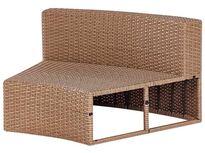 Severo Garden Lounge Set with Table 9 Seater PE Rattan Sand Beige