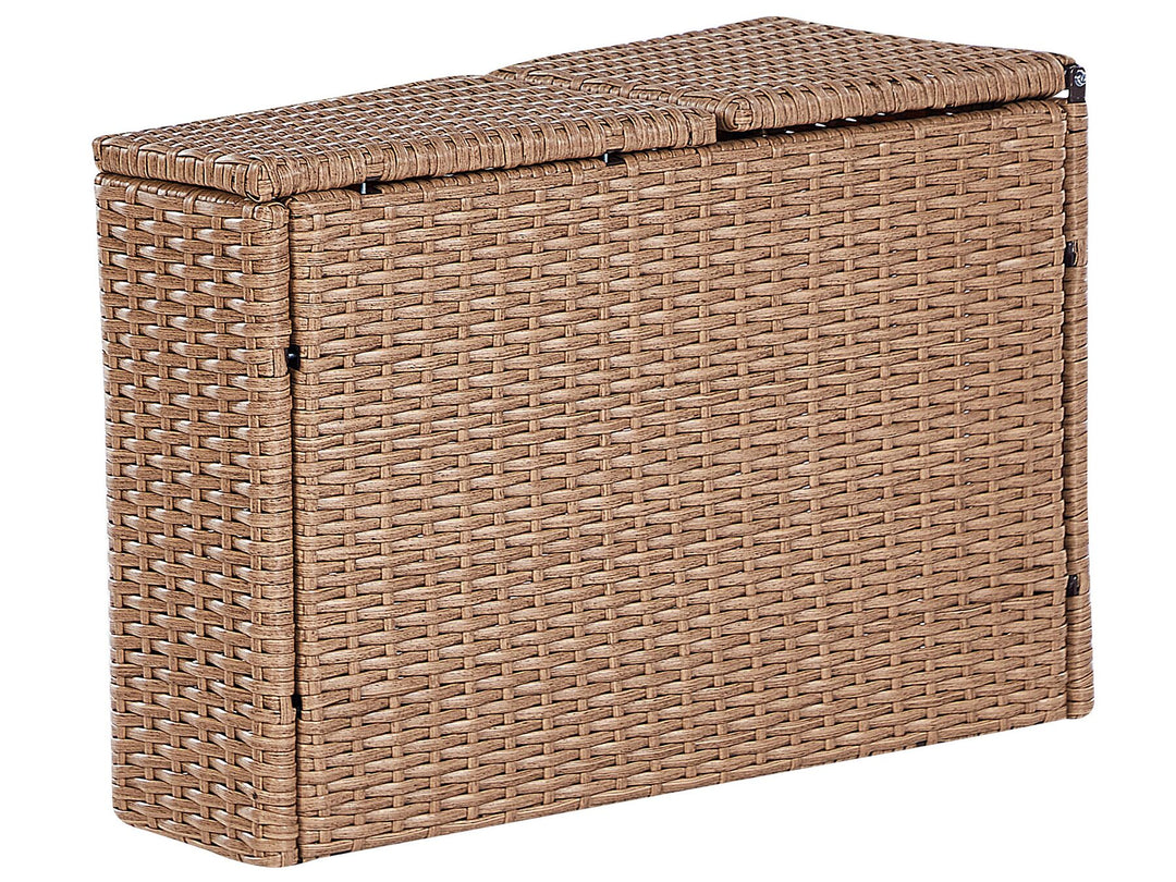 Severo Garden Lounge Set with Table 9 Seater PE Rattan Sand Beige