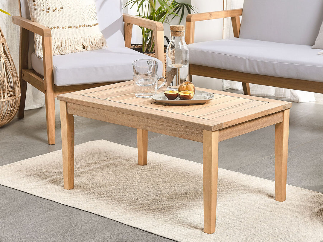 Pallano Garden Lounge Set with Table 4 Seater Acacia Wood Taupe