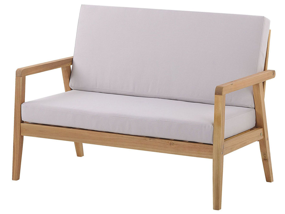 Pallano Garden Lounge Set with Table 4 Seater Acacia Wood Taupe