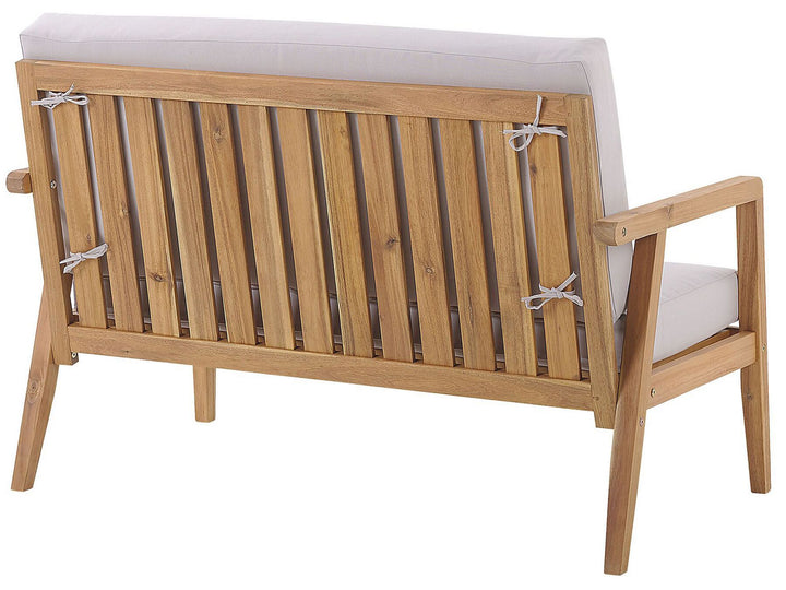 Pallano Garden Lounge Set with Table 4 Seater Acacia Wood Taupe